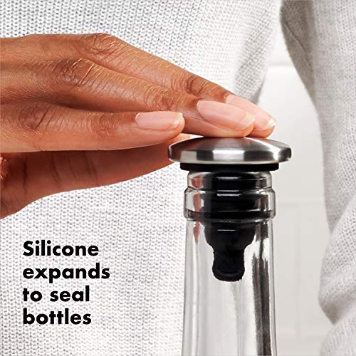OXO SteeL Expanding Wine Stoppers, 2 Count Pricepulse