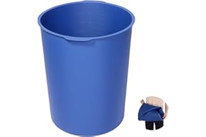 VEVOR 5 Gallon Bucket Liner for Concrete Mix, Reusable Silicone Mortar Bucket Liner for Thinset Paint Concrete Epoxy Mixing, Heavy-Duty Grout Mixer Insert Tool with Graduated Measurements, Blue