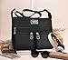Crossbody Bags for Women,Water Resistant Lightweight Nylon with 6 Pockets Bag by ZYSUN (Black)