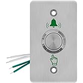 GAGALOR Waterproof IP67 Door Bell Button Switch Stainless Steel NO&amp;NC Output