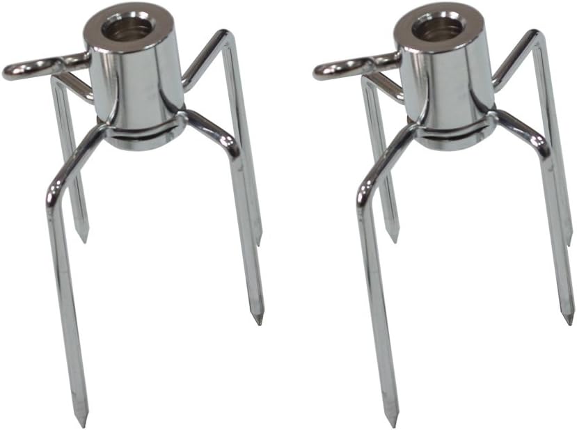 onlyfire 6002 Rotisserie Meat Forks(1-Pair) for Grills-Fits 1/2-Inch Hexagon & 3/8-Inch and 5/16-Inch Square Spit Rods : Garden & Outdoor