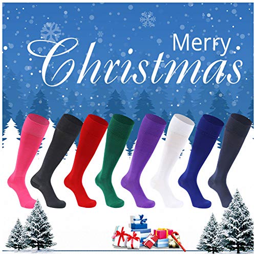 image for Getspor Football Socks, Women's Men's Athletic Knee High Performance T