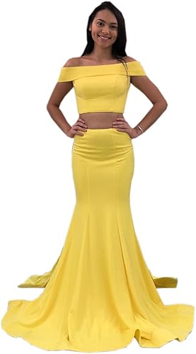 two piece mermaid gown