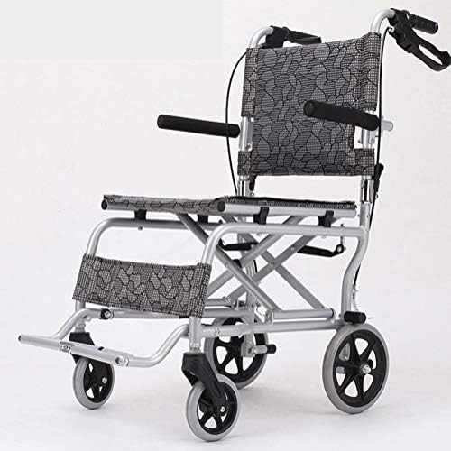 Lightweight Folding Wheelchair Driving Medical Adult Medical Supplies, Elderly Wheelchair Portable Elderly Disabled Ultra Light Travel Children Wheelchair Trolley Small