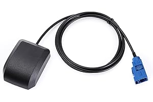 Geekstory Waterproof Active GPS Antenna Vehicle GPS Navigation with Fakra C Blue Connector for Car GPS Navigation Receiver System