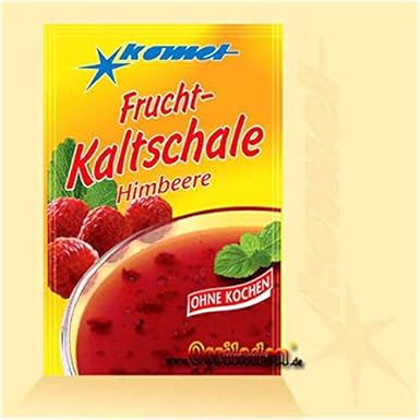 Komet Kaltschale Himbeere mit Ostalgie-Karte Alles Gute