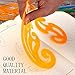 Blulu 6 Pieces French Curve and Template Ruler Set Drawing Template Tool Circle Templates for Artistic Studio or Personal Drawing and Drafting
