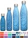 Simple Modern 17 Ounce Wave Water Bottle - Stainless Steel Double Wall Vacuum Insulated Reusable Leakproof Pattern: Aqua Rain