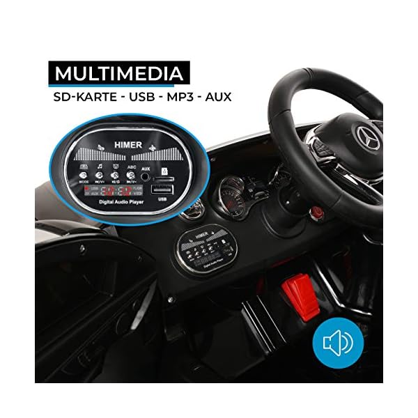 Actionbikes Motors Spielzeug Elektroauto Mercedes Benz C63 - Lizenziert - Ledersitz - Rc Fernbedienung - Elektro Auto… – Bild 7