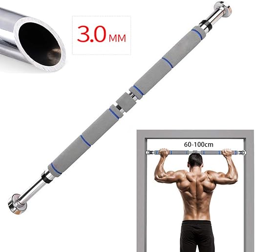 Adjustable PullUp Bar, Home Fitness Pull Up Bar with Extended Hand