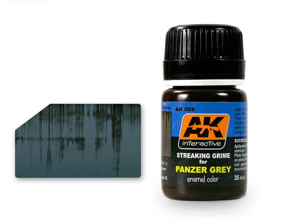 Ak interactive AK00069 Wash 35 ml Tank Grey Streaking Grime