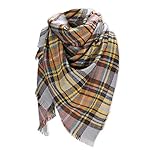 Blanket Scarf for Women, Winter Plaid Scarf Warm Soft Chunky Large Fashion Wrap Shawl Christmas Scarves Blanket Scarf for Women, Winter Plaid Scarf Warm Soft Chunky Large Fashion Wrap Shawl Christmas Scarves