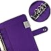 A6 Planner Binder Personal Organizer, 6-Ring Loose Leaf Binder Journal, Refillable 6 Round Ring Binder Cover for A6 Filler Paper, Removable Notebook Spiral Binder with Snap Button,Dark Purple