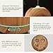 Meixx Ultrasonic Essential Oil Aroma Diffuser, Cool Mist Humidifier and Purifies Air for Office Home Bedroom Room Study Yoga Spa,Timer and Waterless Auto-Off, 7 LED Light Colors - Wood Grain (400ml)