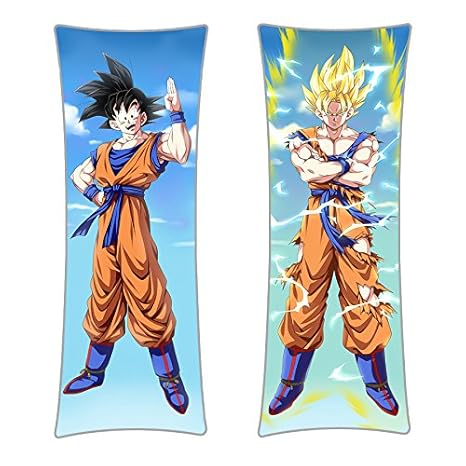 CoolChange Dragon Ball Umarmungskissen Son Goku Bezug, Dakimakura Kissenbezug 150x50cm, Motiv: A