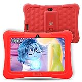 Dragon Touch Y88X Plus 7 inch Kids Tablet 2017 Disney Edition, Android 5.1 Lollipop, IPS Display, Kidoz Pre-Installed w/ Bonus Disney Content (more than $60 Value)-Red