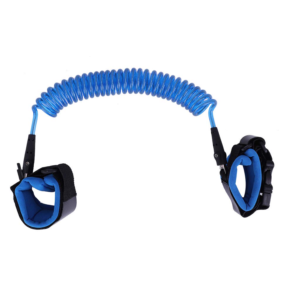 Anti Lost Wrist Link, 2.5M Toddler Safety Leash Child Walking Harness Rope Leashes for Kids Babies[Blue]
