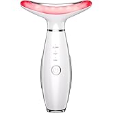 7 in 1 Facial and Neck Massager with Triple Action LED, Thermal and Vibration Technologies, 7 Color Skin Rejuvenation Device