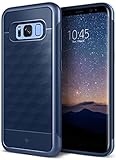 Galaxy S8 Case, Caseology [Parallax Series] Slim Dual Layer Protective Textured Geometric Cover Corner Cushion Design [Navy Blue] for Samsung Galaxy S8 (2017)