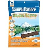 Natural Balance Dental Chews Pumpkin & Chicken Meal Formula with Papaya, Medium Dog Treats, 13-Ounce