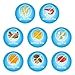 Mentos Sugar-Free Chewing Gum, Ice Flurry, 45 Piece Bottle (Pack of 6)