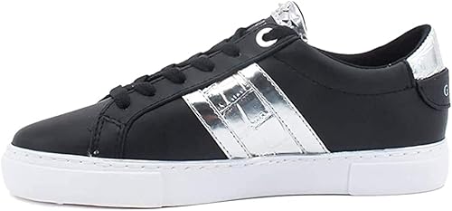 guess sneakers white and gold