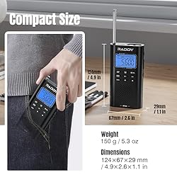 Raddy RF886 Portable Shortwave Radio