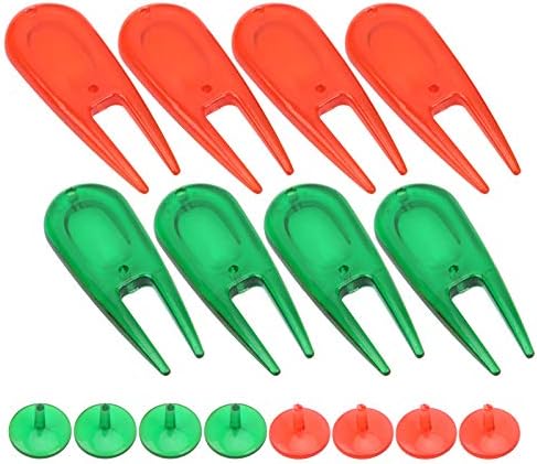 VGEBY Golf Divot Repair Tools, Plastic Golf Ball Maker Golf Divot Tools 8 PCS with Ball Markers VGEBY Golf Divot Repair Tools, Plastic Golf Ball Maker Golf Divot Tools 8 PCS with Ball Markers