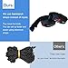 HONEST OUTFITTERS Single Camping Hammock with Hammock Tree Straps,Portable Parachute Nylon Hammock for Backpacking Travel Orange/Grey 55