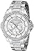 GUESS Women's U0286L1 Sporty Silver-Tone Stainless Steel Watch with Multi-function Dial and Pilot Buckle