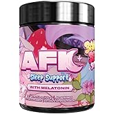 Gamer Supps AFK+® (with Melatonin): Bananaberry Bedtime by Silvervale - 40 Servings - Keto Friendly Magnesium-Focused Sleep Support Supplement, Apigenin, Sugar Free