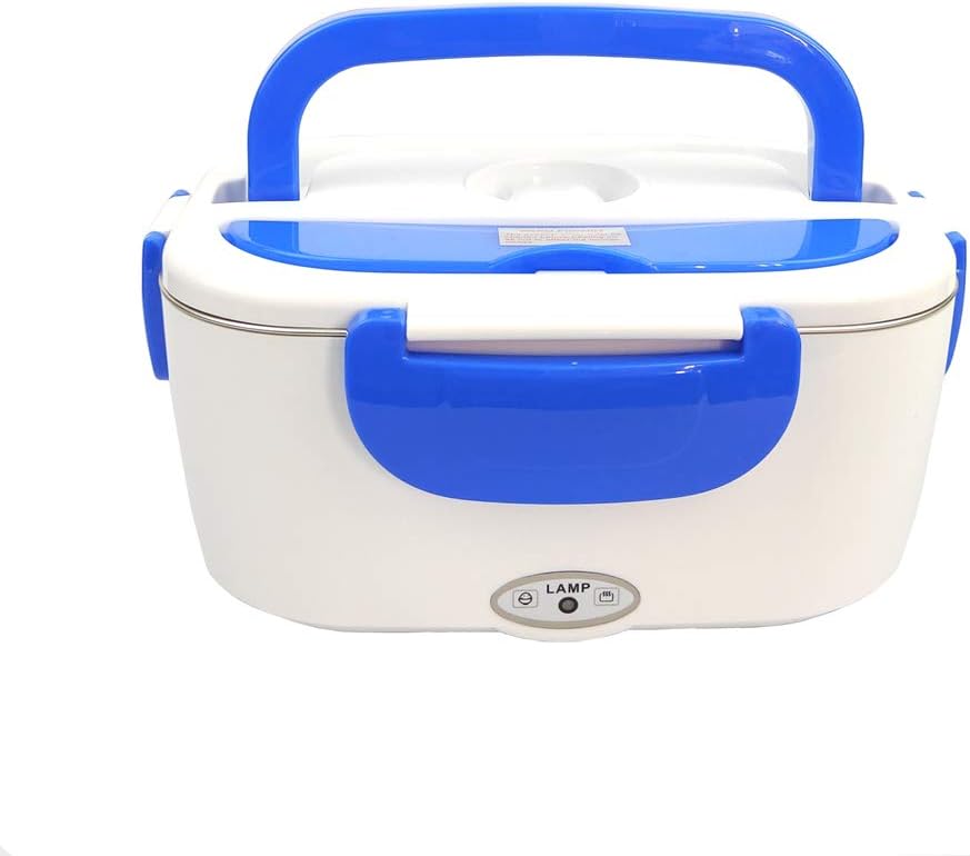 1.5L Portable Electric Food Heating Warmer Lunch Box, Premium Electric Food Storage Warmer Self Heating Lunch Container for Home Office School Traveling Use