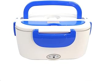 1.5L Portable Electric Food Heating Warmer Lunch Box, Premium Electric Food Storage Warmer Self Heating Lunch Container for Home Office School Traveling Use