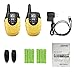 Long Range Walkie Talkie Gifts & Rechargeable Battery Creative Funny Radio Toys for Kids, Portable Cool Mini Indoor & Outdoor Toy Walkie Talkies Pack of 2 (Yellow)