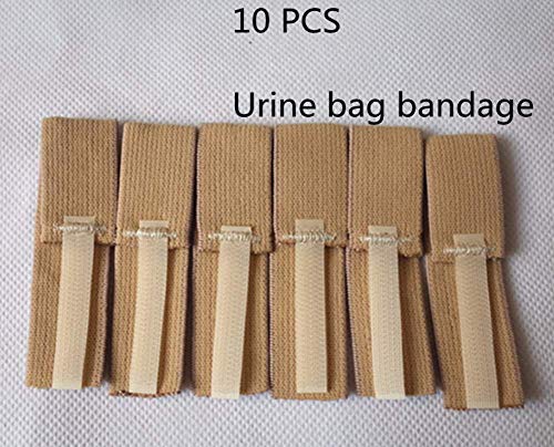 Male Urine Bag Bandage,Anti-Slip Off Fixed Belt Incontinence Aid(10 Pcs) - Thumbnail 4