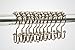 THE DOUBLE HOOK Premium Quality Double Shower Curtain Hooks, 100% Rustproof BRUSHED Nickel 304 Grade Stainless Steel Durable Rollers, Smooth Gliding, Time Saving Design, Easy-To-Install, 12 piece set