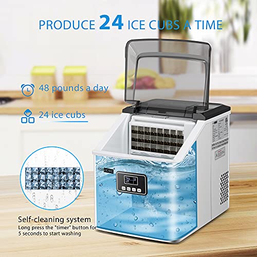 VIVOHOME Electric Portable Compact Countertop Automatic Ice Cube Maker