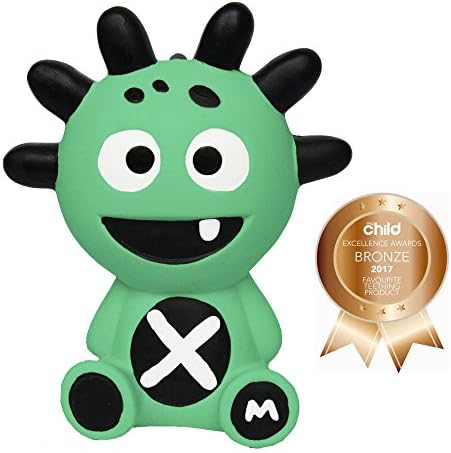 The Mibblers Natural Baby Chew Toy Teething Monster Top Rated Teether Gum Massager Green