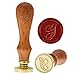 Letter G Wax Seal Stamp, Yoption Vintage Retro Brass Head Wooden Handle Alphabet Letter G Classic Sealing Wax Seal Stamp (G)