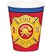 Fire Truck Party Supplies - Plates, Napkins, Cups, Tablecloth and Banner for 16 People - Firefighter Party Decorations - Perfect for Fireman Birthday Party!