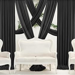 PARTISKY Wedding Arch Draping Fabric,1 Panel 18FT