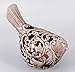True Grit Fine Ceramic Tweet Bird Tea Light Decorative Candlestick Holder CHOCALATE 7