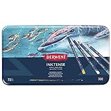 Derwent Colored Pencils, Drawing, Watercolor, Art, Inktense Ink Pencils, 72-Pack (2301843)