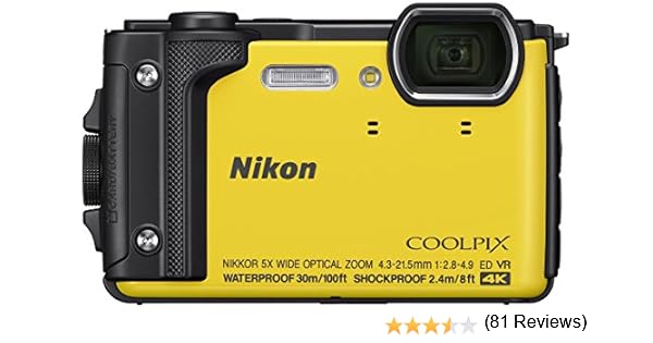 NIKON W300 COOLPIX SUBMERGIBLE 30MTS. AMARILLA: Amazon.es: Electrónica