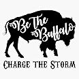 Be the Buffalo - Charge the Storm Bumper Sticker Vinyl Decal 5"