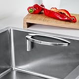 Magisso Magnetic Dish Cloth Holder in Curved Stainless Steel