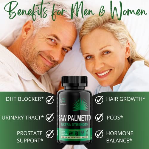 Saw Palmetto DHT Blocker Supplement Support Prostate Health & Prevent