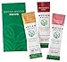 Flavored Premium Matcha Green Tea To Go, Sweetened with Real Fruit (The Flavor Pack) (3 single serving packets)