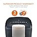 Bonsaii EverShred Pro 3S23 Heavy duty 14-Sheet Cross-Cut Paper/CD/Credit Card Shredder, 6 Gallons Wastebasket with 4 Casters and 120 Minutes Running Time, Black