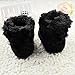 Voberry Baby Premium Soft Sole Anti-Slip Warm Winter Infant Prewalker Toddler Button Snow Boots (0-6months(11CM), Black)